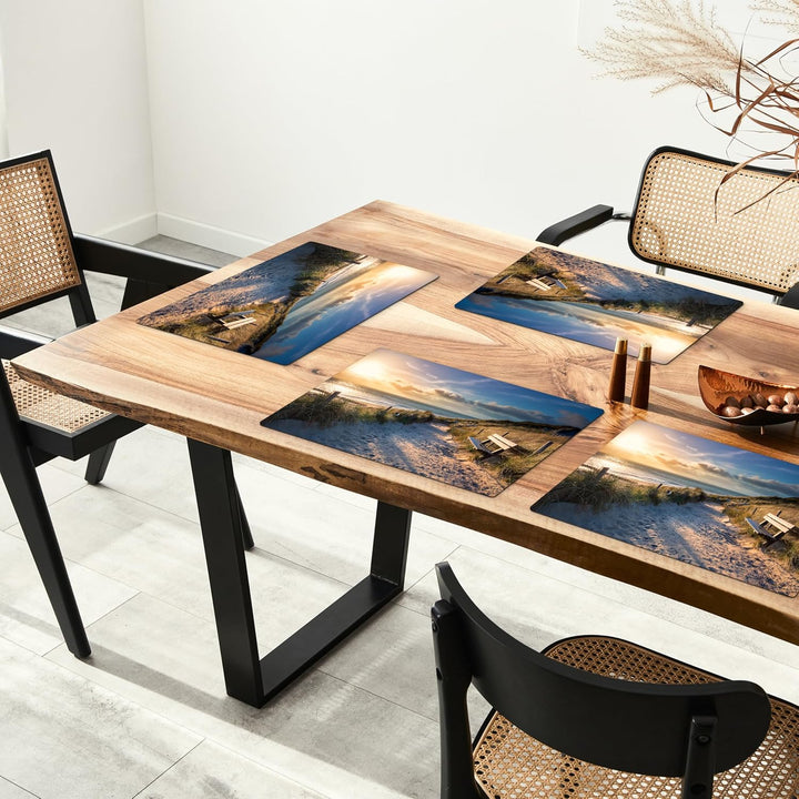 KitchenYeah© Platzsets Abwaschbar 6-Teilig 45x30 cm Tischsets Platzdeckchen Platzset Unterlage Tisch