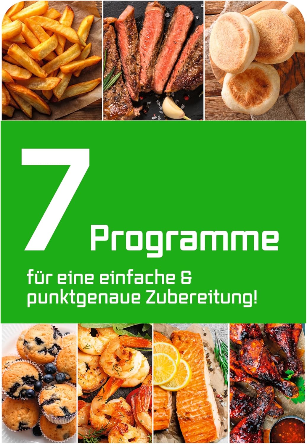 GOURMETmaxx Heissluftfritteuse 4,5L – Airfryer 1400W mit digitalem Farbdisplay, Timer, automatischer