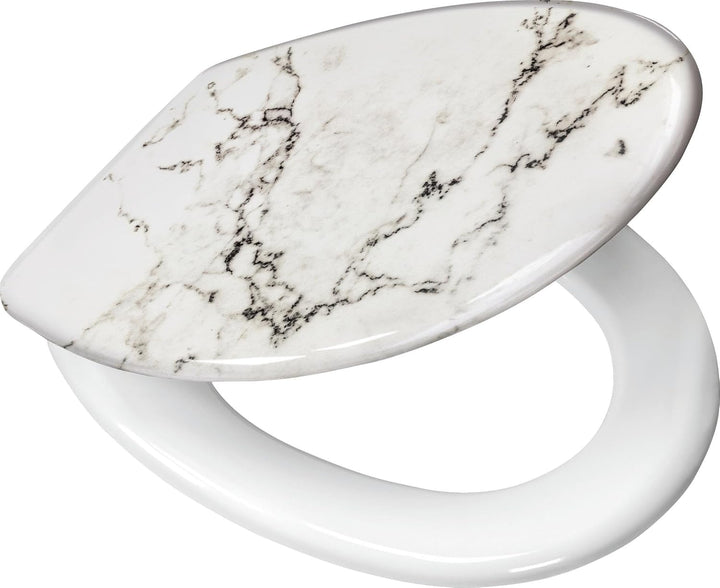 Kleine Wolke Marble WC-Sitz, Duroplast, anthrazit, 37 x 45 x 5 cm, Anthrazit