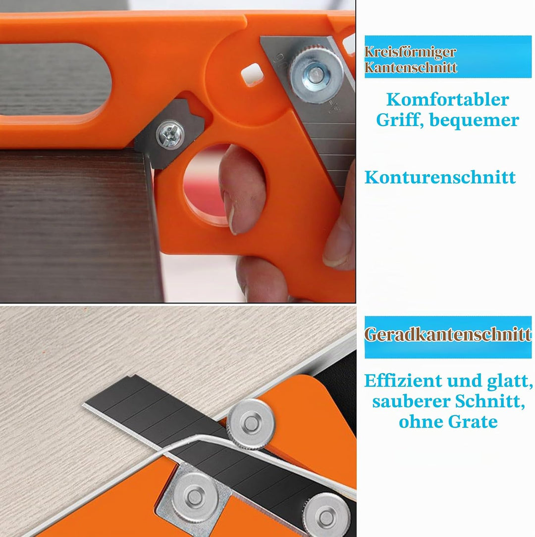 Yuentoen Furnierkantenschneider,Kantenschneider für Umleimer,Edge Banding Trimmer mit 10 Klingen und