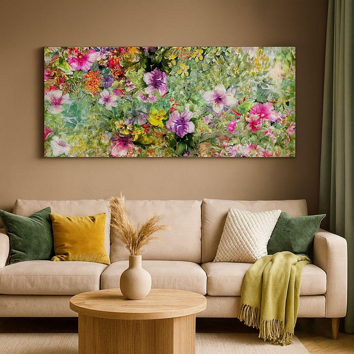 Panorama Bilder auf Leinwand 100x40cm Leinwandbild blume sommer natur Gross Wanddeko Bild Schlafzimm