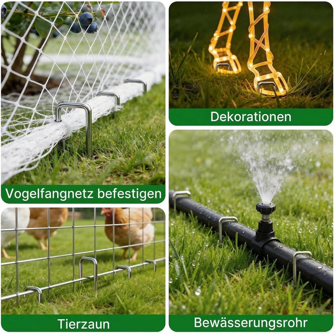 AMAGABELI GARDEN & HOME 500 Erdanker Bodenanker Anti-Rost Stück Aus Gehärtetem 150 MM Durchmesser Ø
