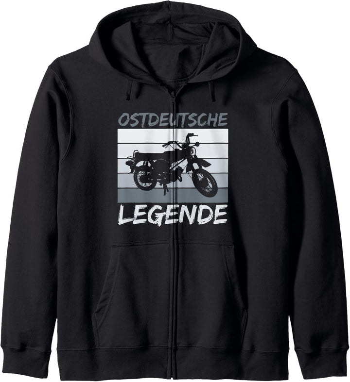 Ostdeutsche Legende Simson DDR Moped Zweitakt Vintage Kapuzenjacke
