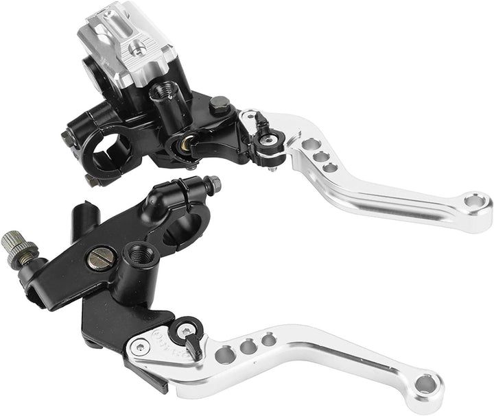 Qiilu Brems und Kupplungsgeberzylinderhebel, 1 Paar 22 mm (7/8 ") Universal-Motorbremskupplungs-Haup