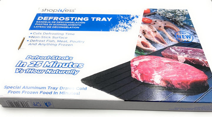 ShopINess Schnellauftau Thawing Platte zum Auftauen von gefrorenem Fleisch und sonstigen Lebensmitte