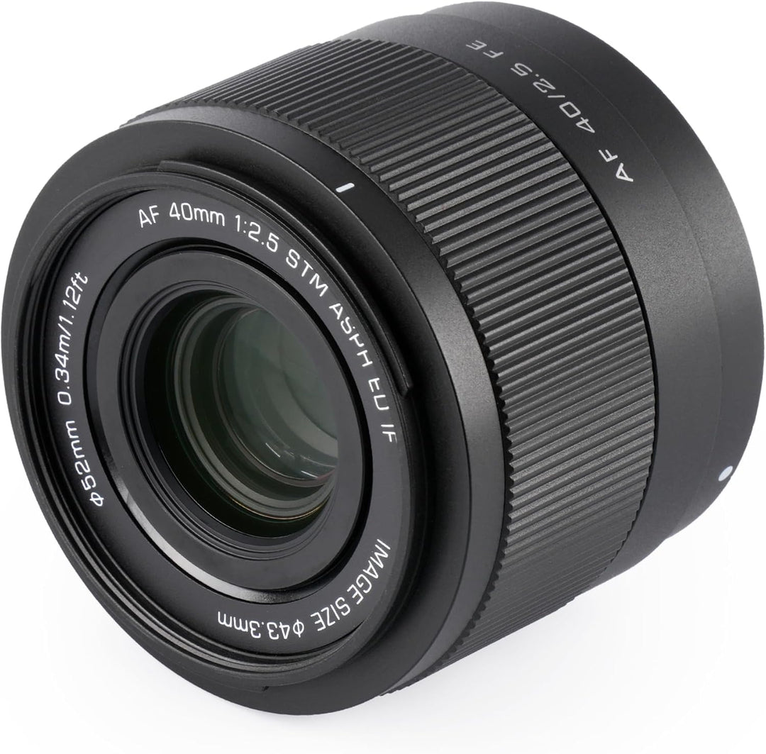 VILTROX AF 40mm f2.5 FE Vollformat Objektiv für Sony, 40mm f/2.5 Prime e Mount Objektiv für Sony a7c