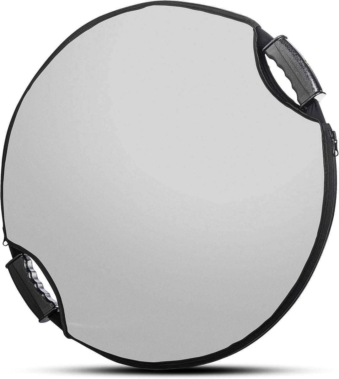 Walimex pro 5in1 Faltreflektor Wavy Comfort Ø 56cm, Set aus 4 Farben und Diffusor, Pop Up Reflektor