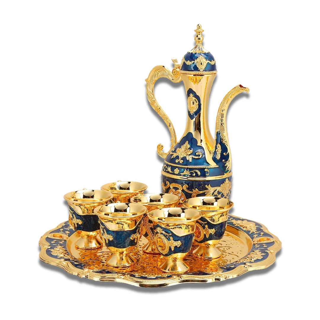 Türkisches Teeset, Tee-Set Tee Oder Kaffee, Vintage Türkisches Kaffeekannen-Set, Türkisches Tee-Set
