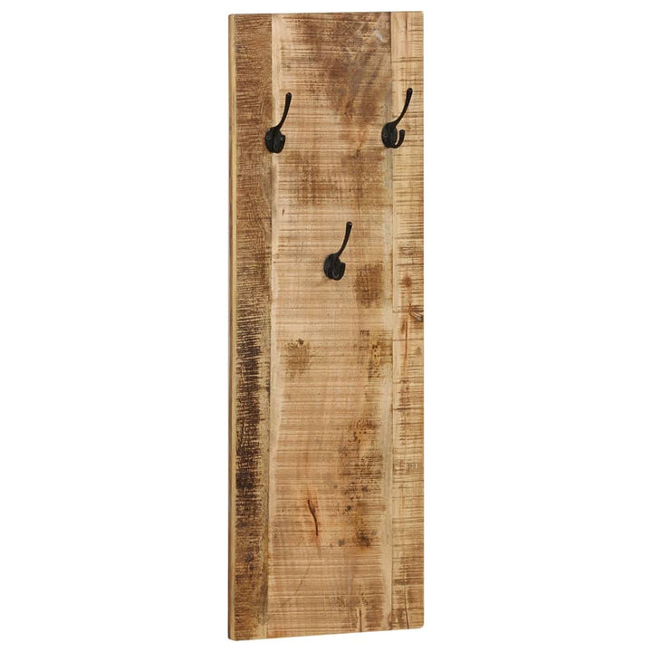 Hothingwell Wandgarderobe, 2 Stück, Mangoholz, massiv, 36 x 110 x 3 cm | Vintage-Stil, einfache Mont