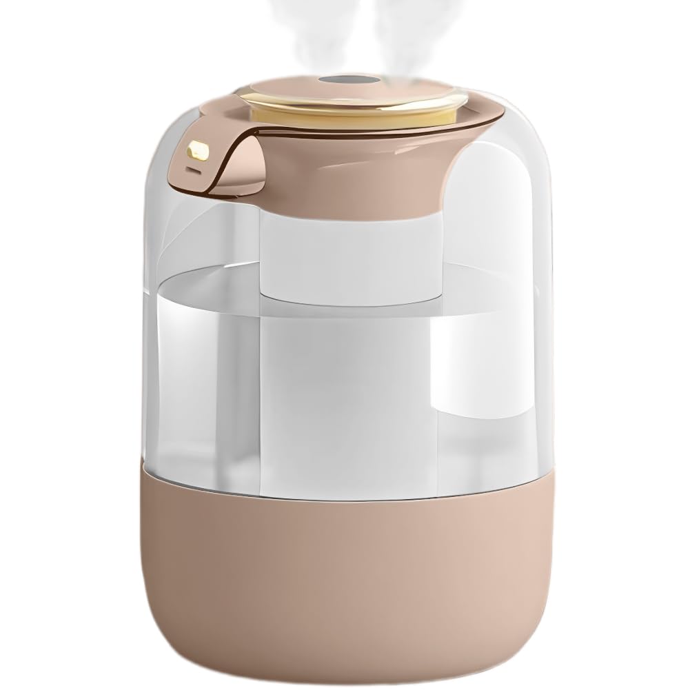 Luftbefeuchter Schlafzimmer Top-Fill Humidifier - 2L 360° Doppeldüse Raumbefeuchter mit 7 Farben Nac