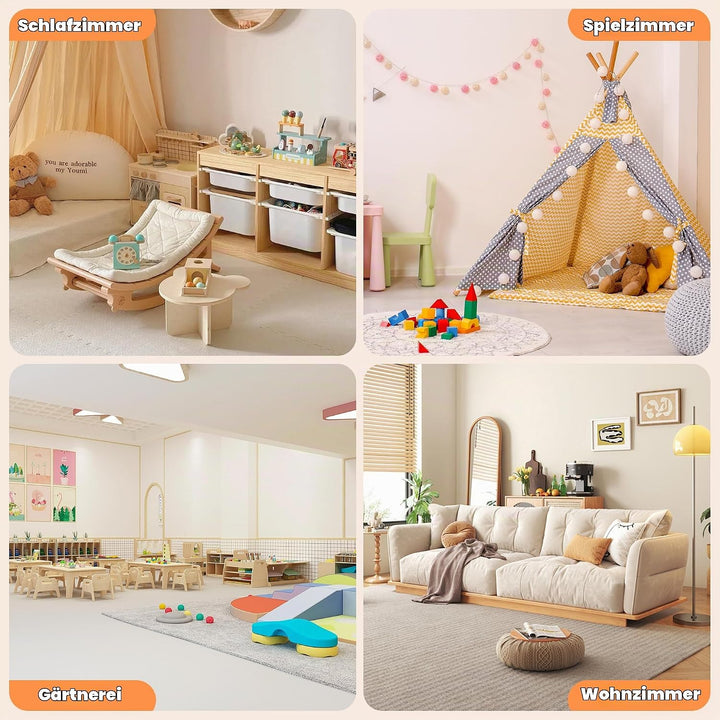 NACHES Kinder Bücherregal Spielzeugregal Kuscheltier Aufbewahrung Kinderregal Spielzeug-Organizer fü