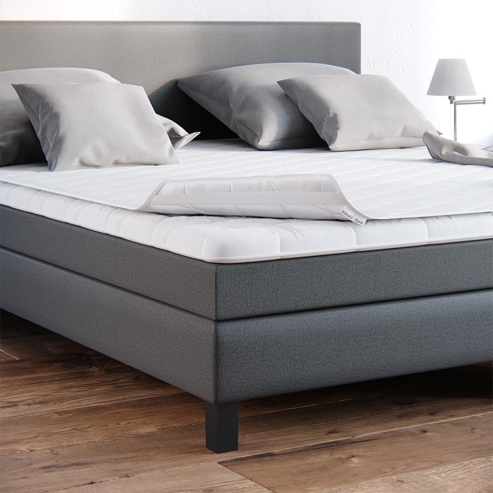 Vitalispa Matratzenschoner, Weiss, 180 x 200 cm Versteppung, 180 x 200 cm