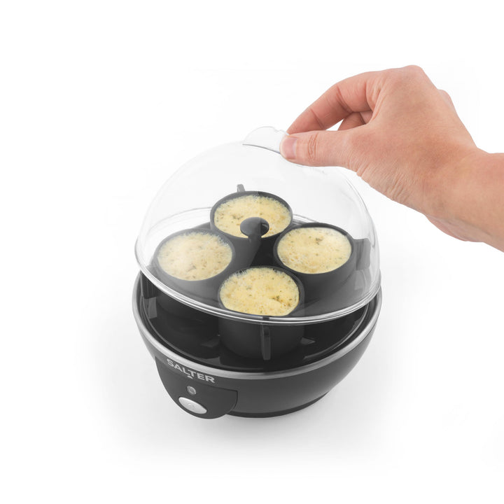 Salter Poach, Boil & Pop Eierkocher – 3-in-1 Omelett-Maker, gekochte oder pochierte Eier, Kapazität