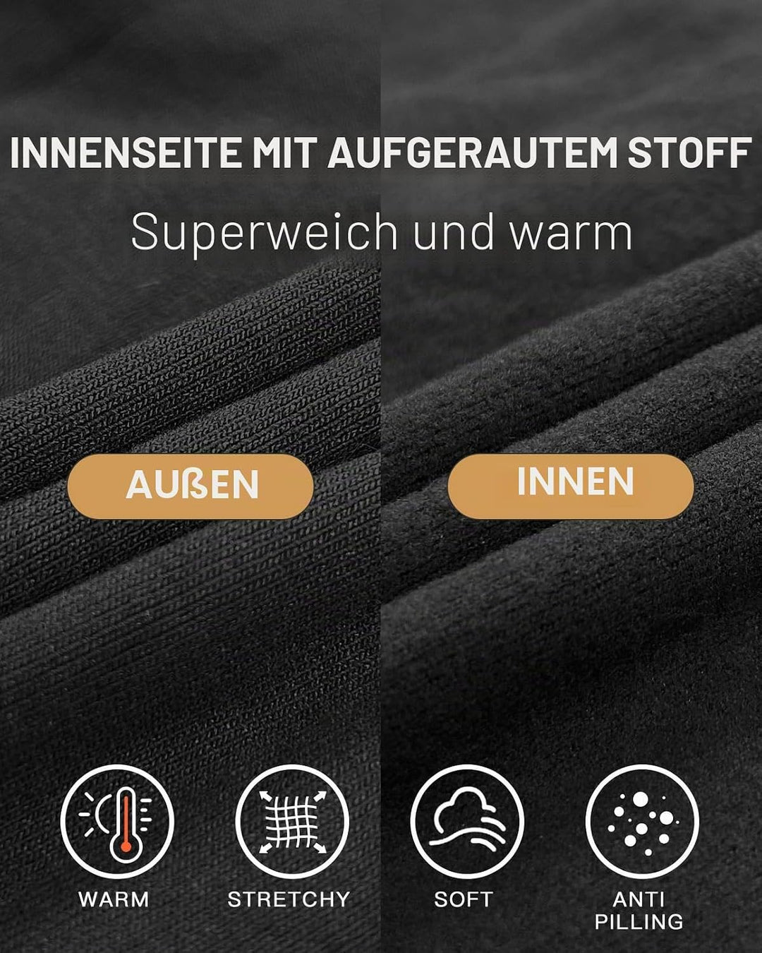 WOWENY Thermo Body Damen Langarm Elegant Langarmbody mit Spitze V-ausschnitt Fleece Bodysuit Warm Be