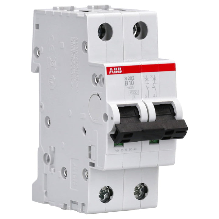ABB S202-B10 Sicherungsautomat S200-2P 10 A-B 2CDS252001R0105 Single, Single