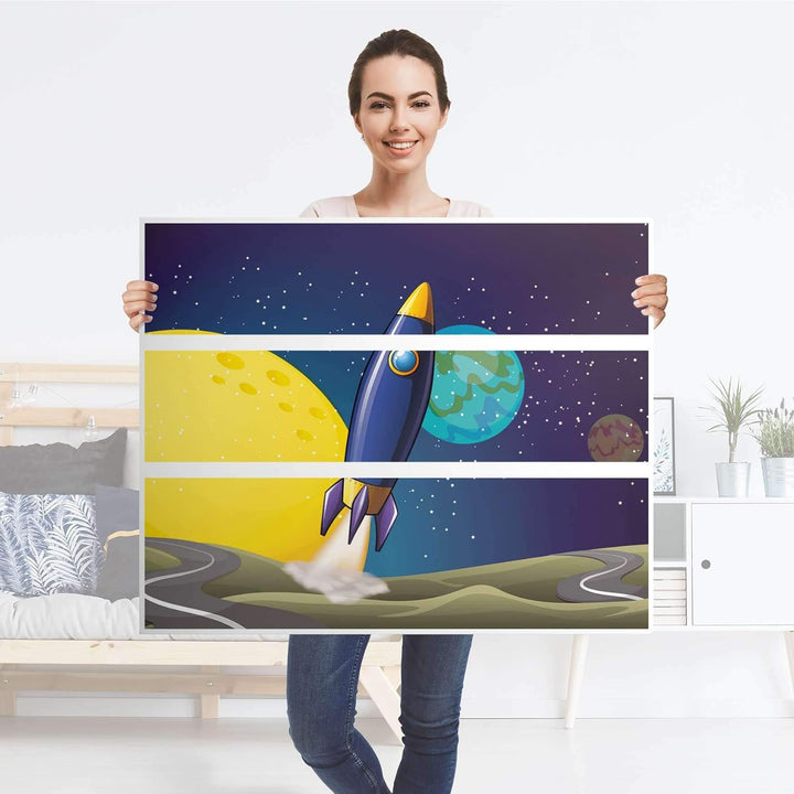 Möbelfolie für Kinder - passend für IKEA Hemnes Kommode 3 Schubladen I Tolle Möbeldeko für Kinderzim