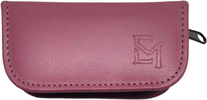5-tlg Maniküre-Set aus Echtleder – Made in Germany | Solingen Instrumente im Etui Beere, Beere