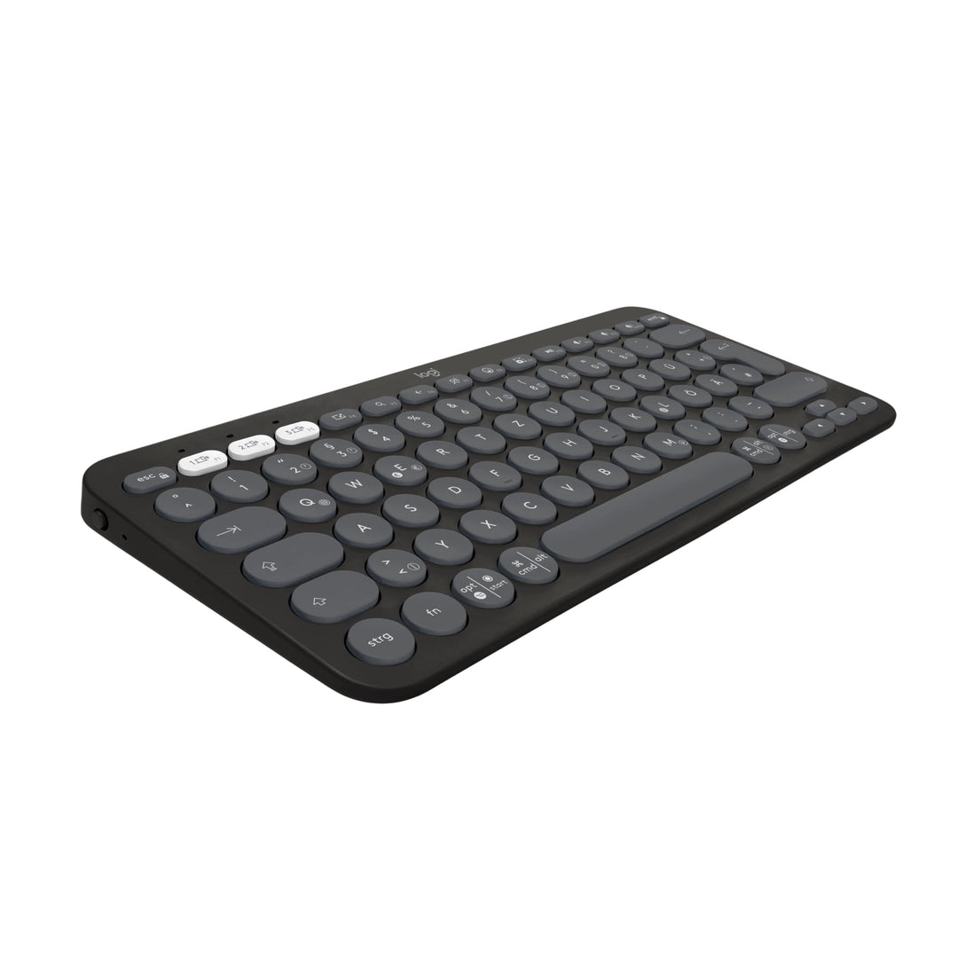 Logitech Pebble Keys 2 K380s, kabellose Multi-Device Bluetooth-Tastatur mit anpassbaren Sondertasten