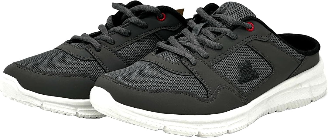 Ablovo® Damen Herren Pantoletten Sandalette Slipper Sabots Sneaker Freizeit 36 EU Dunkelgrau, 36 EU