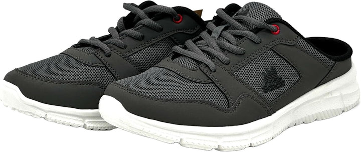 Ablovo® Damen Herren Pantoletten Sandalette Slipper Sabots Sneaker Freizeit 36 EU Dunkelgrau, 36 EU