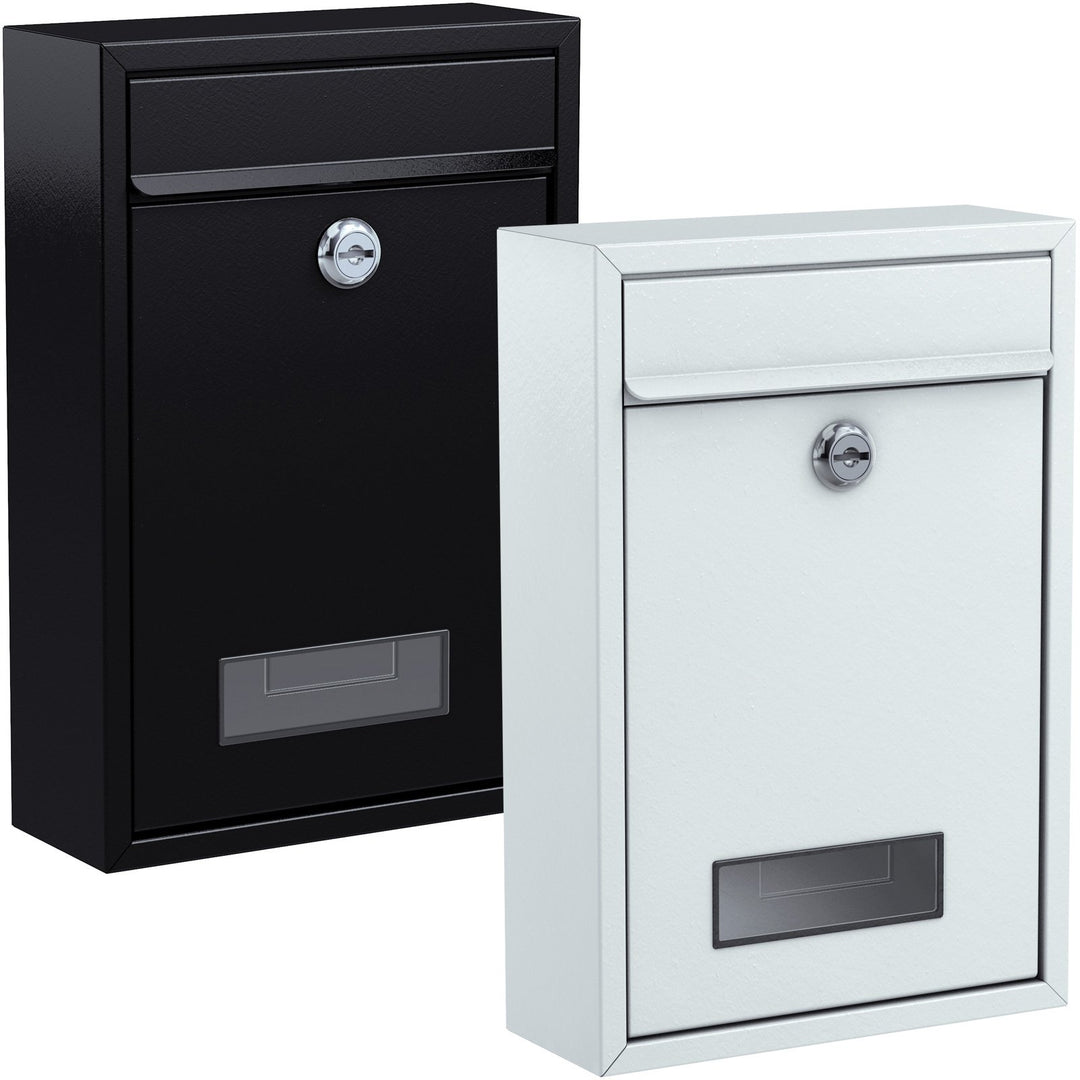 Briefkasten, schwarz - 320 x 215 x 88 mm, Schwarz