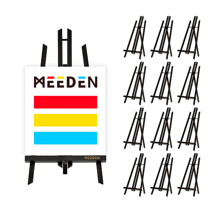 MEEDEN Tischstaffelei Ständer zum Malen: 50,8 cm x 12 Stück, Kiefernholz, Tischplatte, Präsentations