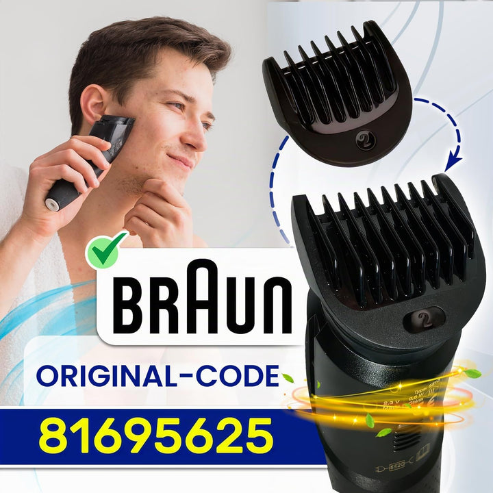Aufsätze für Haarschneidemaschine 2 mm mit dem Originalcode 81695625 für Braun - MADE IN ITALY - MON