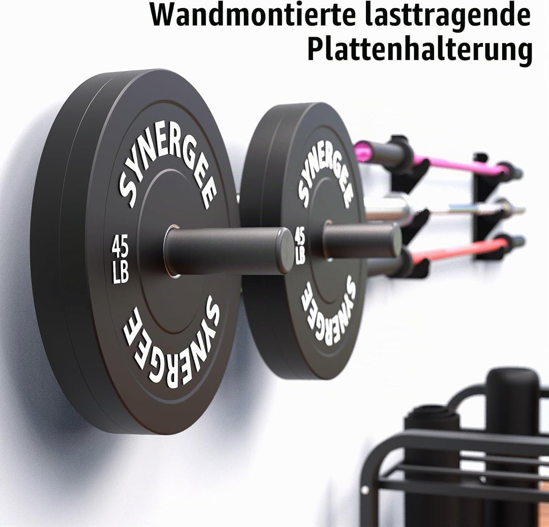 2 Stück Hantelscheibenständer, 50MM Hantelscheiben Halterung wandmontiert Wall Mounted Weight Plate