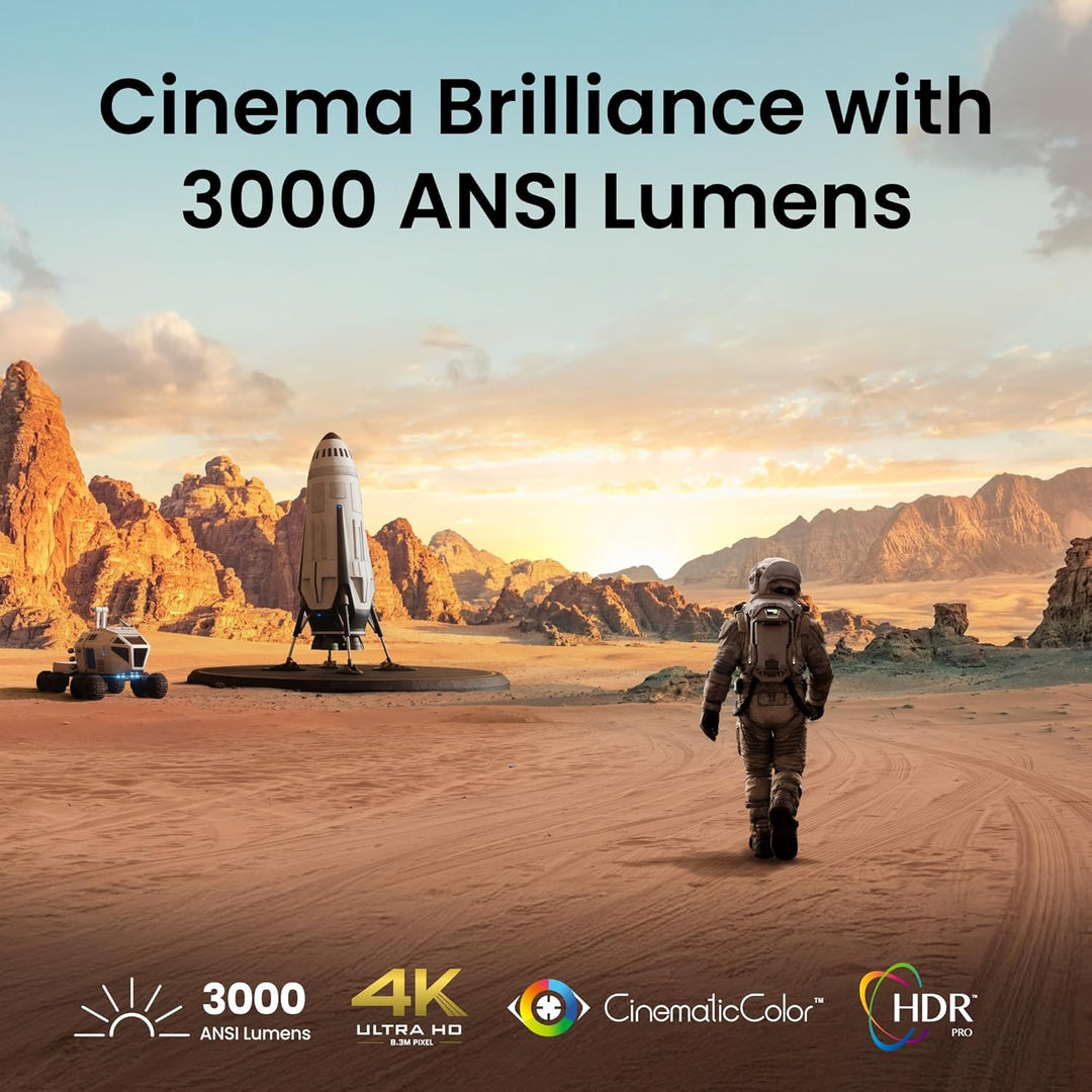 BenQ TK705STi 4K HDR Kurzdistanz Beamer, 3000 ANSI-Lumen, Google TV, Netflix, geringer Input-Lag, au