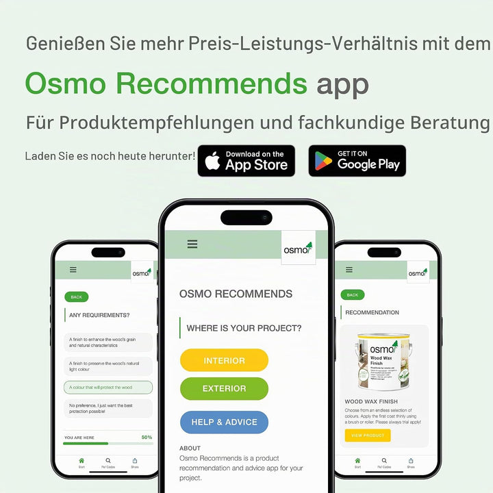 Osmo Terrassenstreichbürste mit Handgriff (150 mm) - 14000300