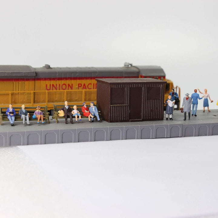 Evemodel Spur H0 1:87 Sitzende Stehende Figuren Personen Modellbausatz Passagiere (60Stk)