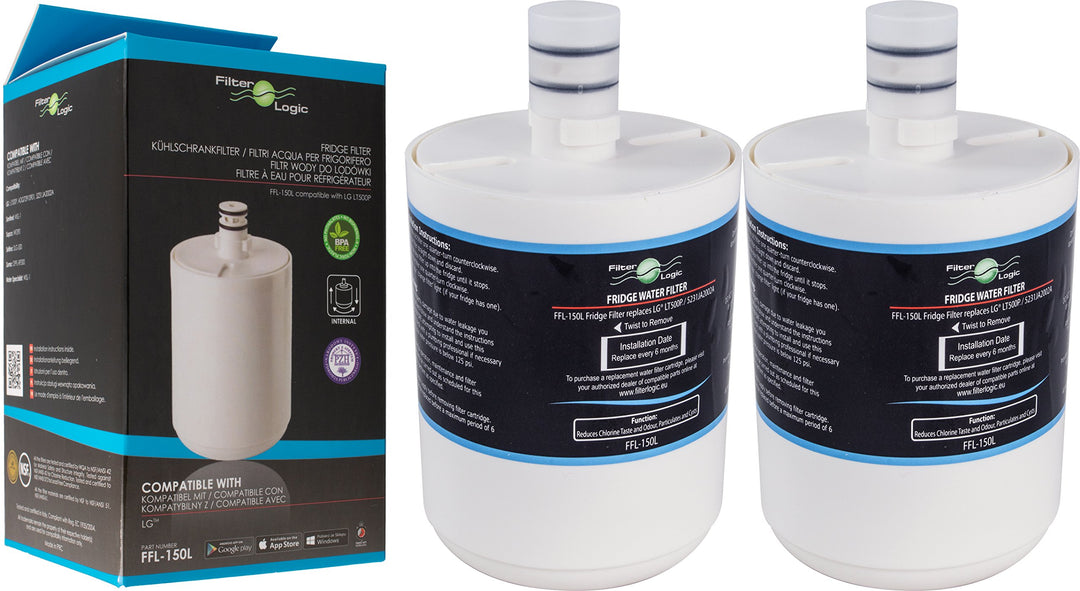 Filterlogic FFL-150L | Filtro Acqua Compatibile con LG ADQ72910901, GEN11042F-08, GEN11042FR-08, 523