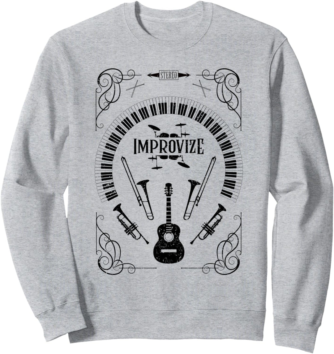 Improvize Soul Funk Jazz Hip Hop Musik Beats Improvisation Sweatshirt