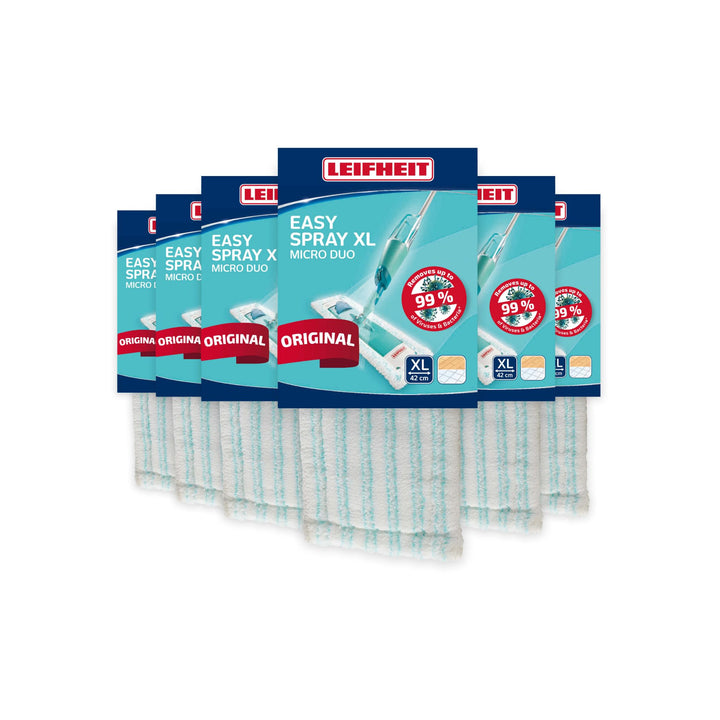 Leifheit Wischbezug EasySpray XL microduo 6er Set Wischbezug 6er Set, Wischbezug 6er Set