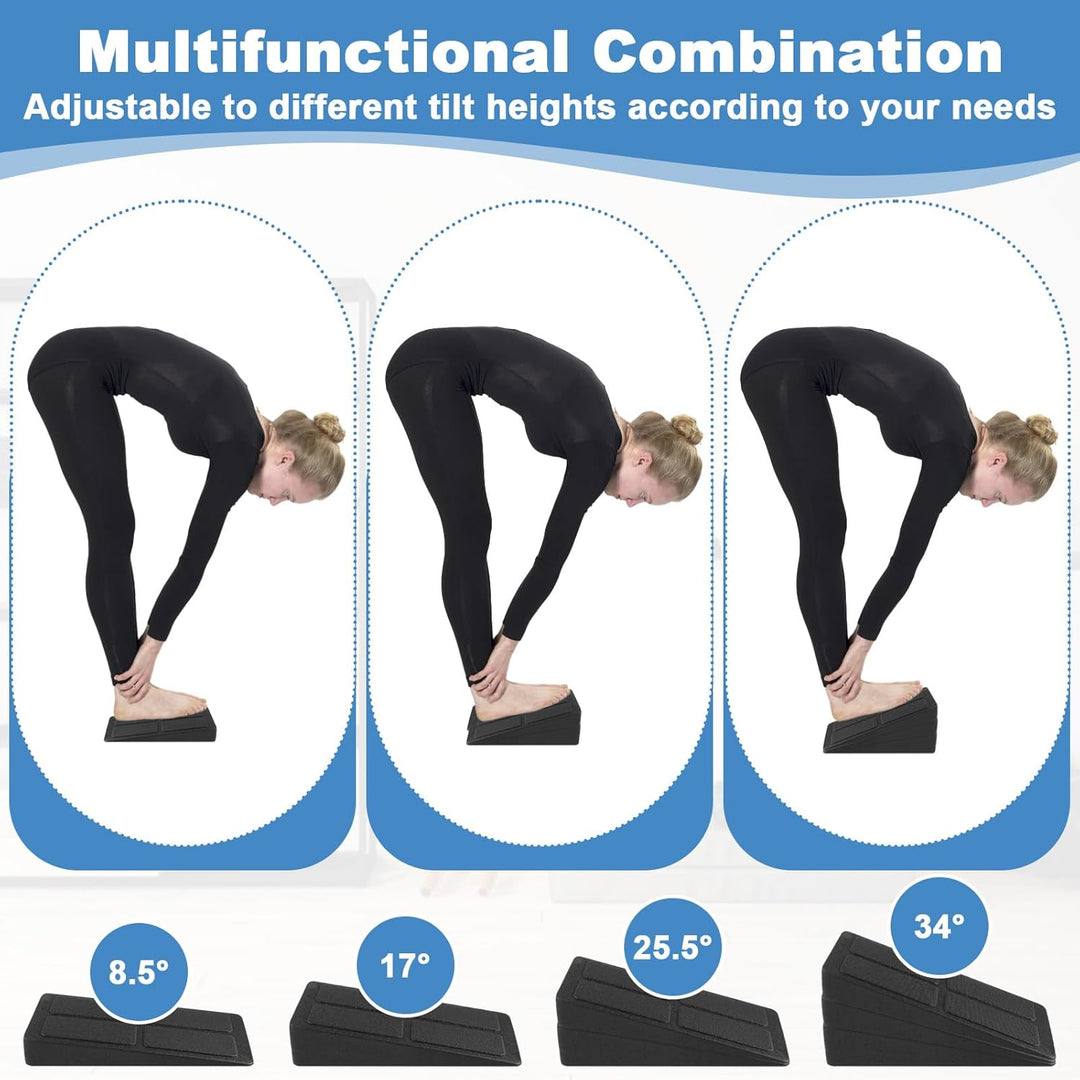 3Pcs Wadendehner, Strapazierfähigem EPP-Schaum Wadentrainer Keil, Praktisch Schrägbrett Fitnessgerät