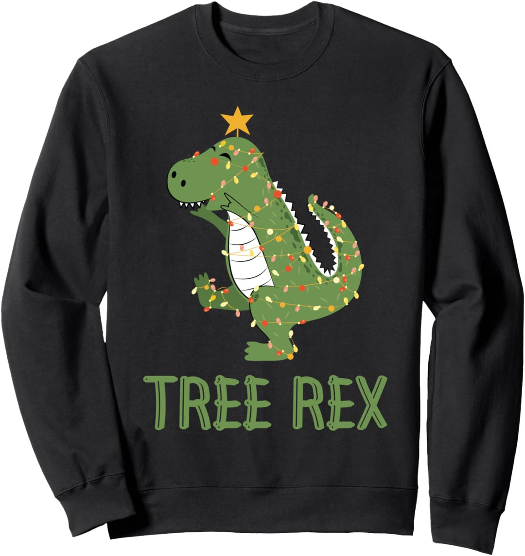 Dinosaurier TRex Schlafanzug - Weihnachten Tree Rex Sweatshirt
