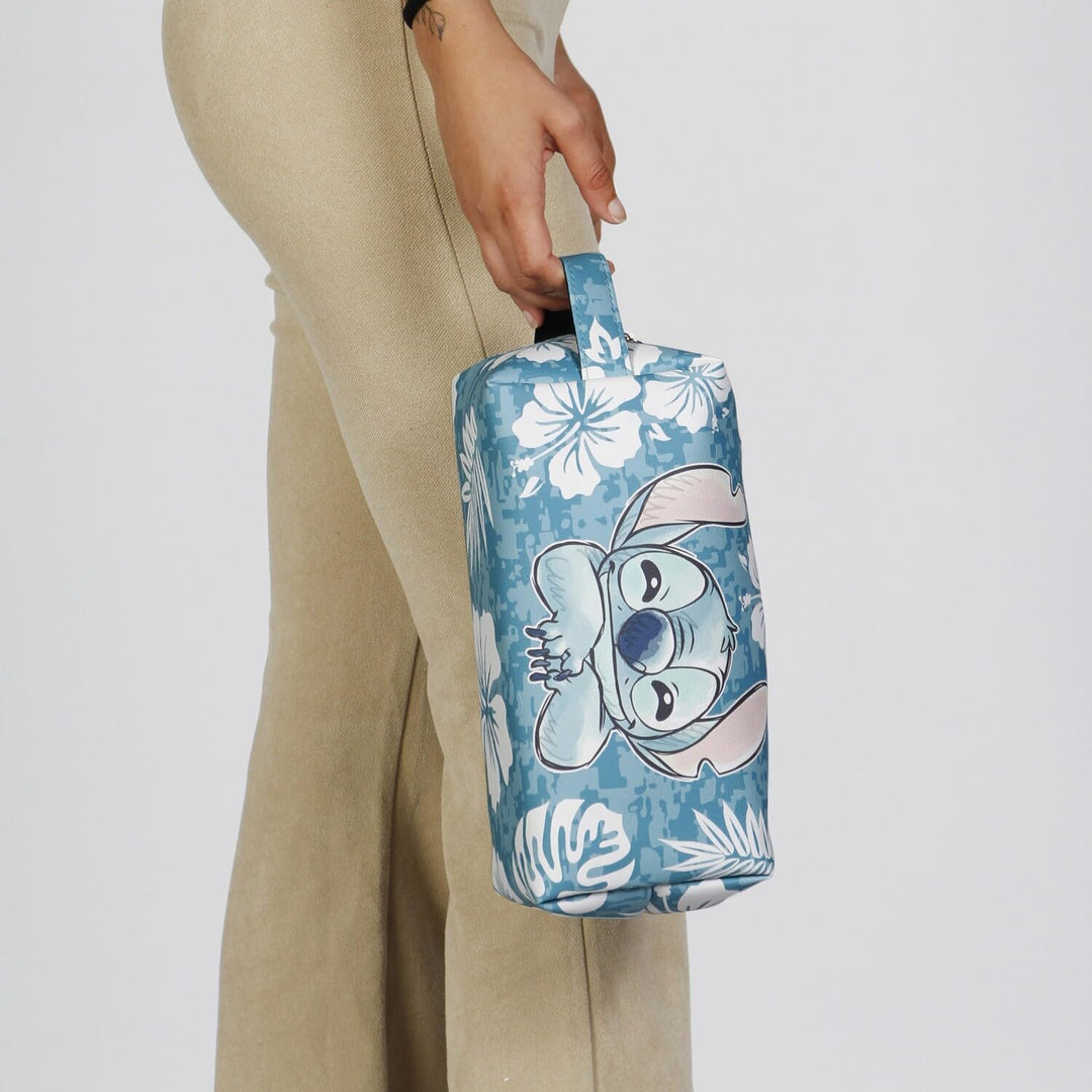 Disney Unisex 06864 Brick Plus Reise-Kosmetiktasche Aloha, Blau, Einheitsgrösse