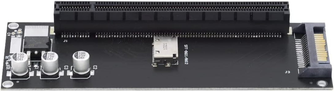 cablecc Oculink SFF-8612 SFF-8611 auf PCIE PCI-Express 16x 4X Adapter mit SATA Power Port für Mainbo