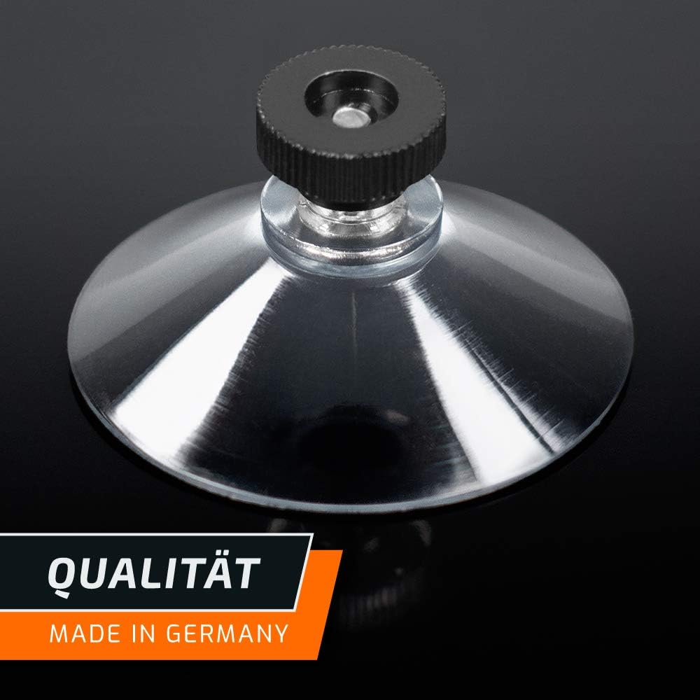 Saugnäpfe Ø 50 mm | M4 Gewinde – Länge 6 mm | V2A Edelstahl | Rändelmutter | DHL-Versand | HOCHWERTI