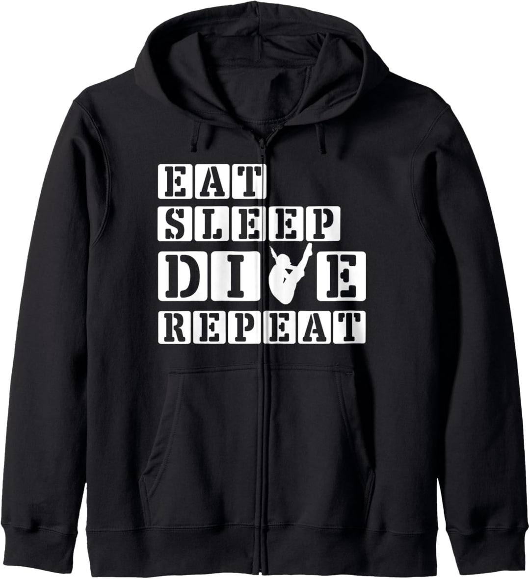 Lustiges Tauchgeschenk Sprungbretttaucher Kunstspringen Kapuzenjacke