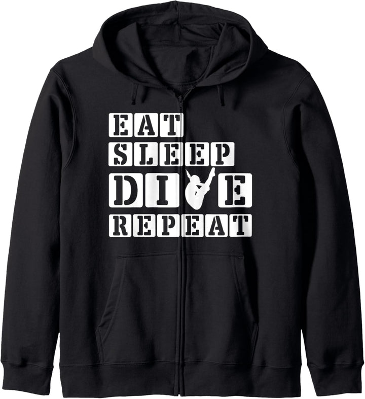 Lustiges Tauchgeschenk Sprungbretttaucher Kunstspringen Kapuzenjacke