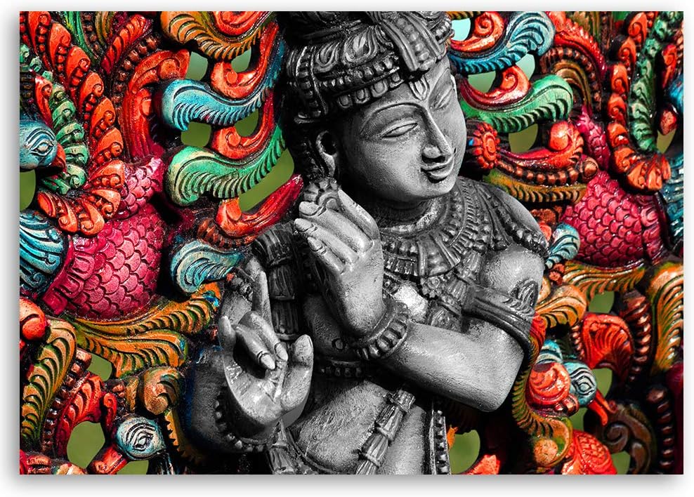 Wandbild Buddha Modern Deko Kunst Bilder Feng Shui mehrfarbig 90x60 cm M14694 90x60 cm, M14694 90x60