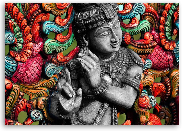 Wandbild Buddha Modern Deko Kunst Bilder Feng Shui mehrfarbig 90x60 cm M14694 90x60 cm, M14694 90x60