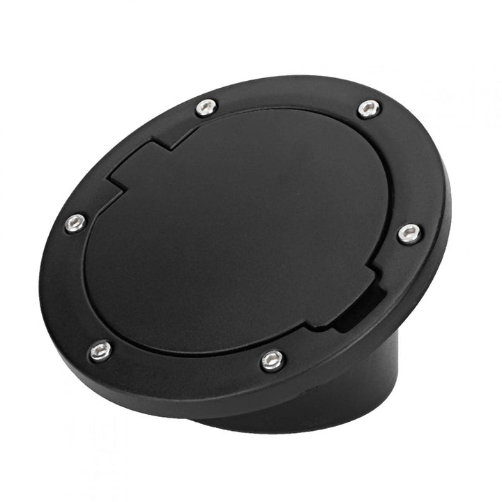 Dioche Tankdeckel, Schwarze ABS Tankdeckelabdeckung passend für Jeep Wrangler JK 2007-2017