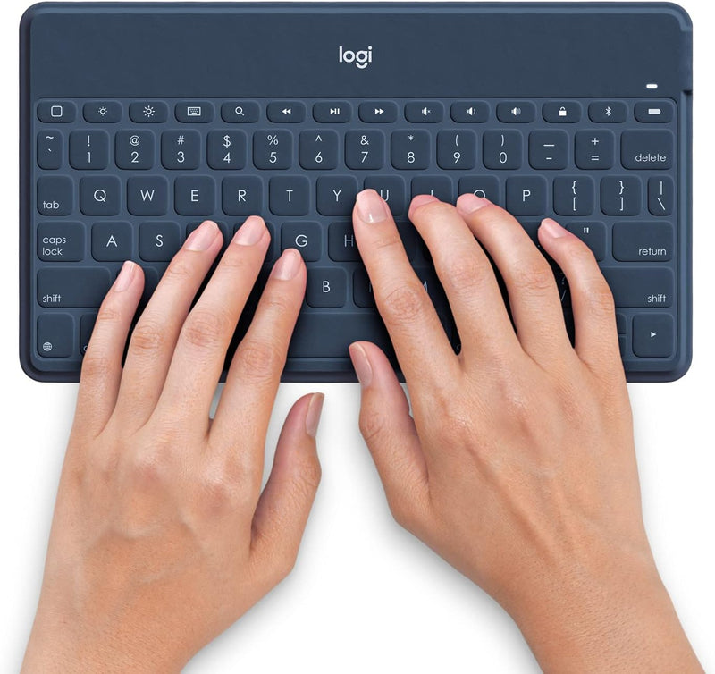 Logitech Keys-to-Go Kabellose Tablet-Tastatur, Bluetooth, iOS-Sondertasten, Ultraleicht & Geräuschlo