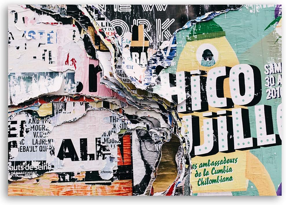 Wandbild abstrakt Modern Deko Kunst Bilder Street Art Grau 90x60 cm M14506 90x60 cm, M14506 90x60 cm