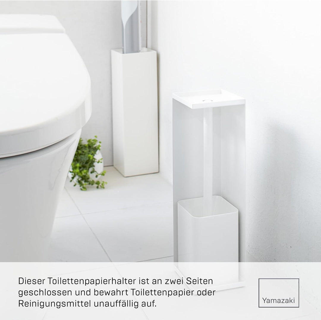 Toiletpaper Holder Closed - Tower - white Weiss, Weiss