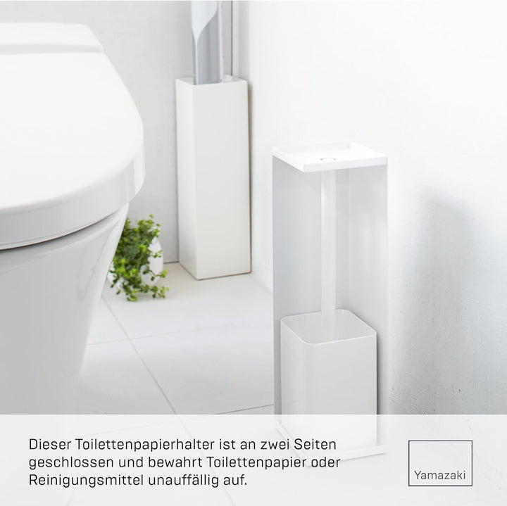 Toiletpaper Holder Closed - Tower - white Weiss, Weiss