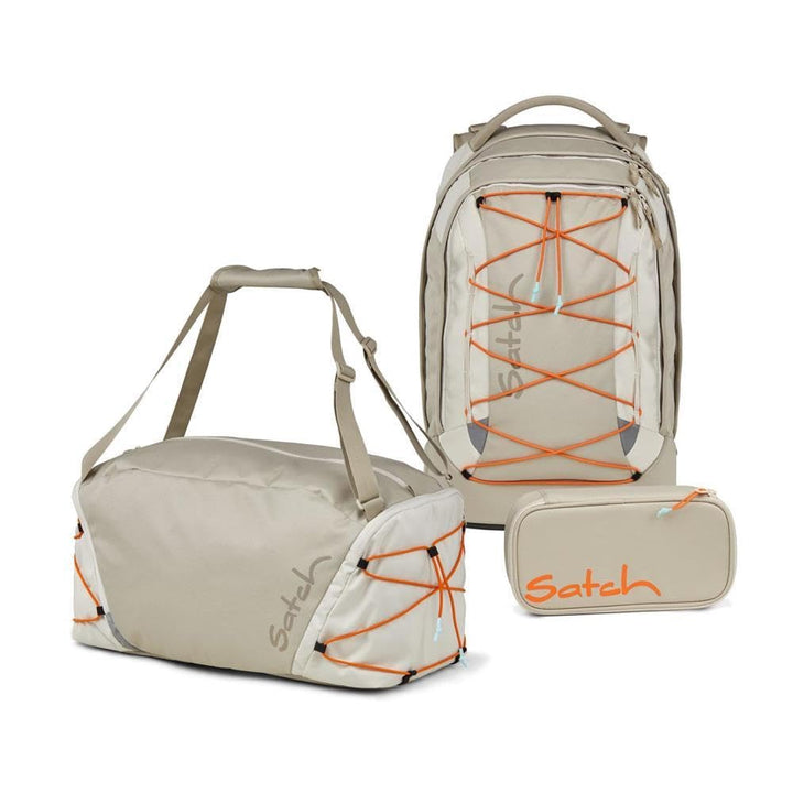 Satch Pack Sneaker Special Style Schulrucksack Set 3tlg. inkl. Schlamper mit Geodreieck (Crossed San