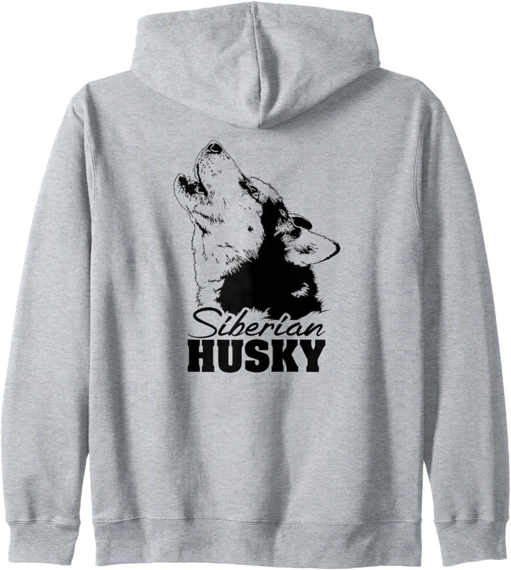 Siberian Husky Schlittenhund Hunderasse Hundeportrait Kapuzenjacke